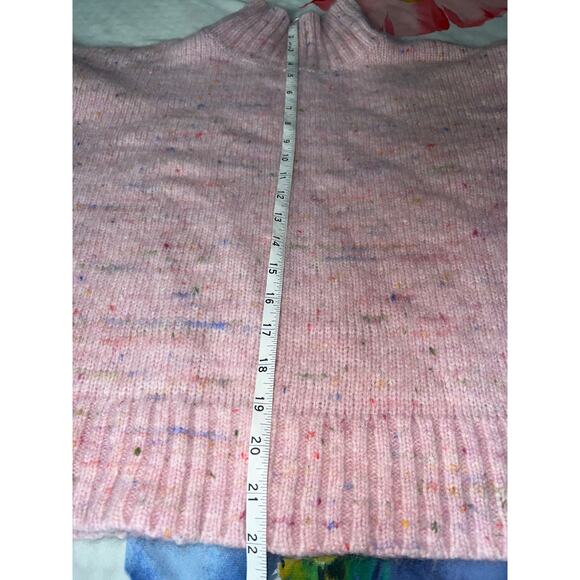 Club Monaco Pink Speckled Knit Long Sleeve Sweater Women’s Small - Picture 8 of 8